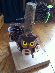 Pine Cone Owls