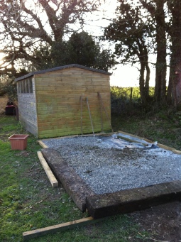 shed base ready